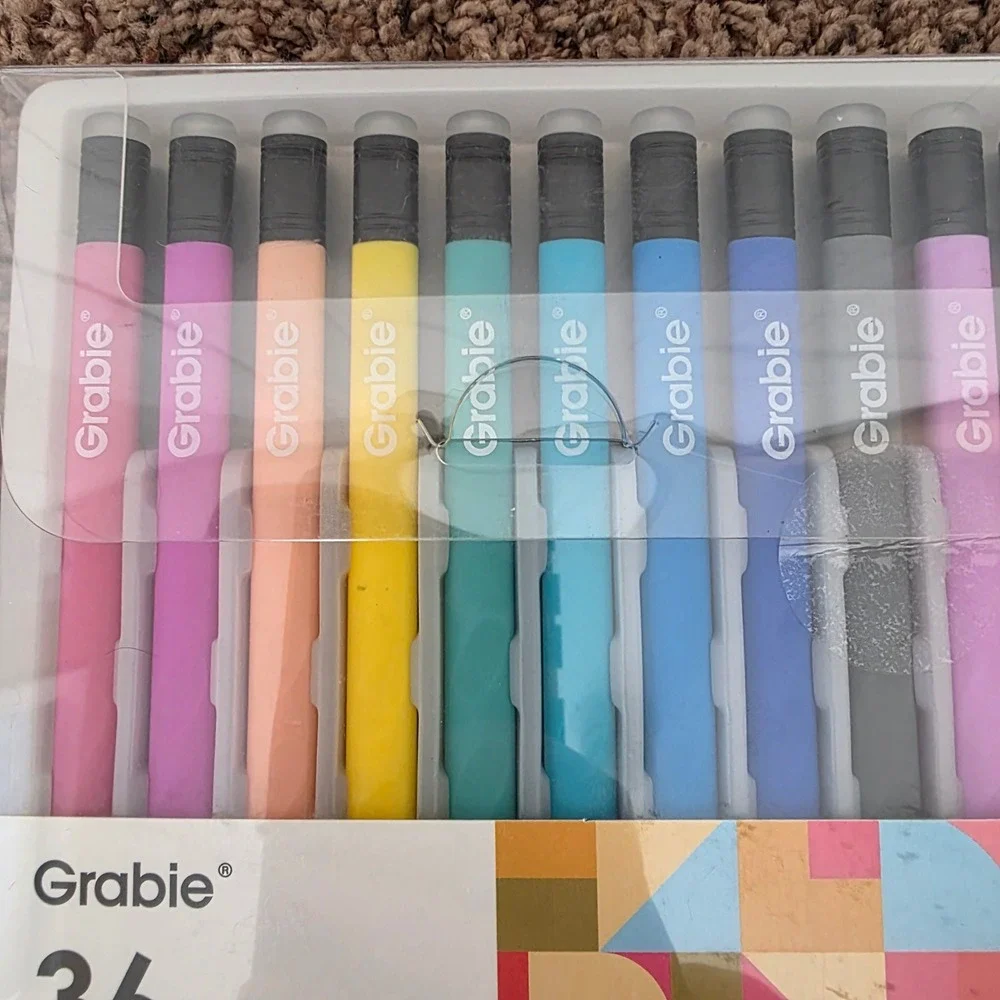 Grabie Premium Erasable Gel Pens Set of 36 Medium Point 0.6mm Multicolor NIB